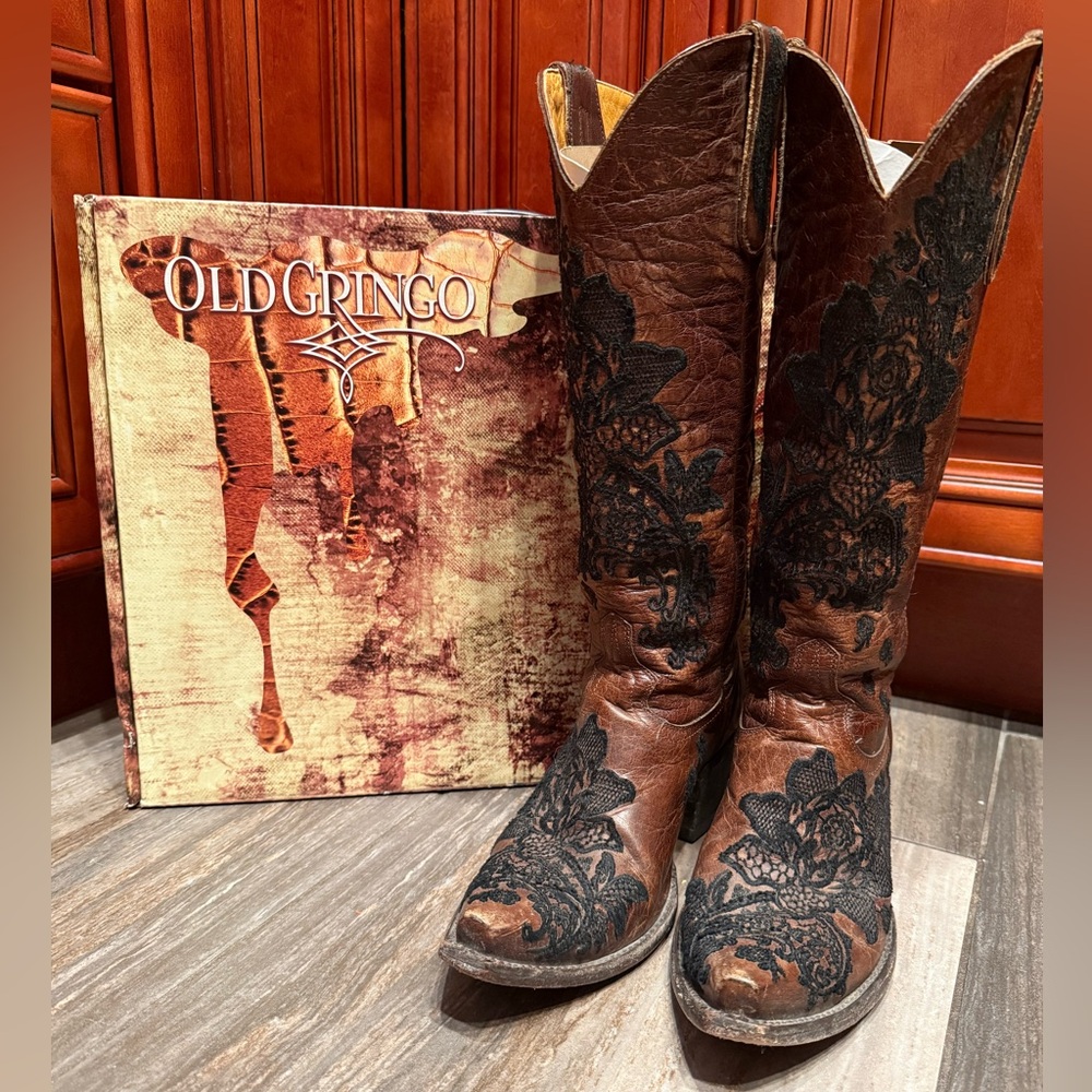 Old Gringo Nicolette Cowboy Boots Floral Embroidery Cowgirl Flower Rodeo Western